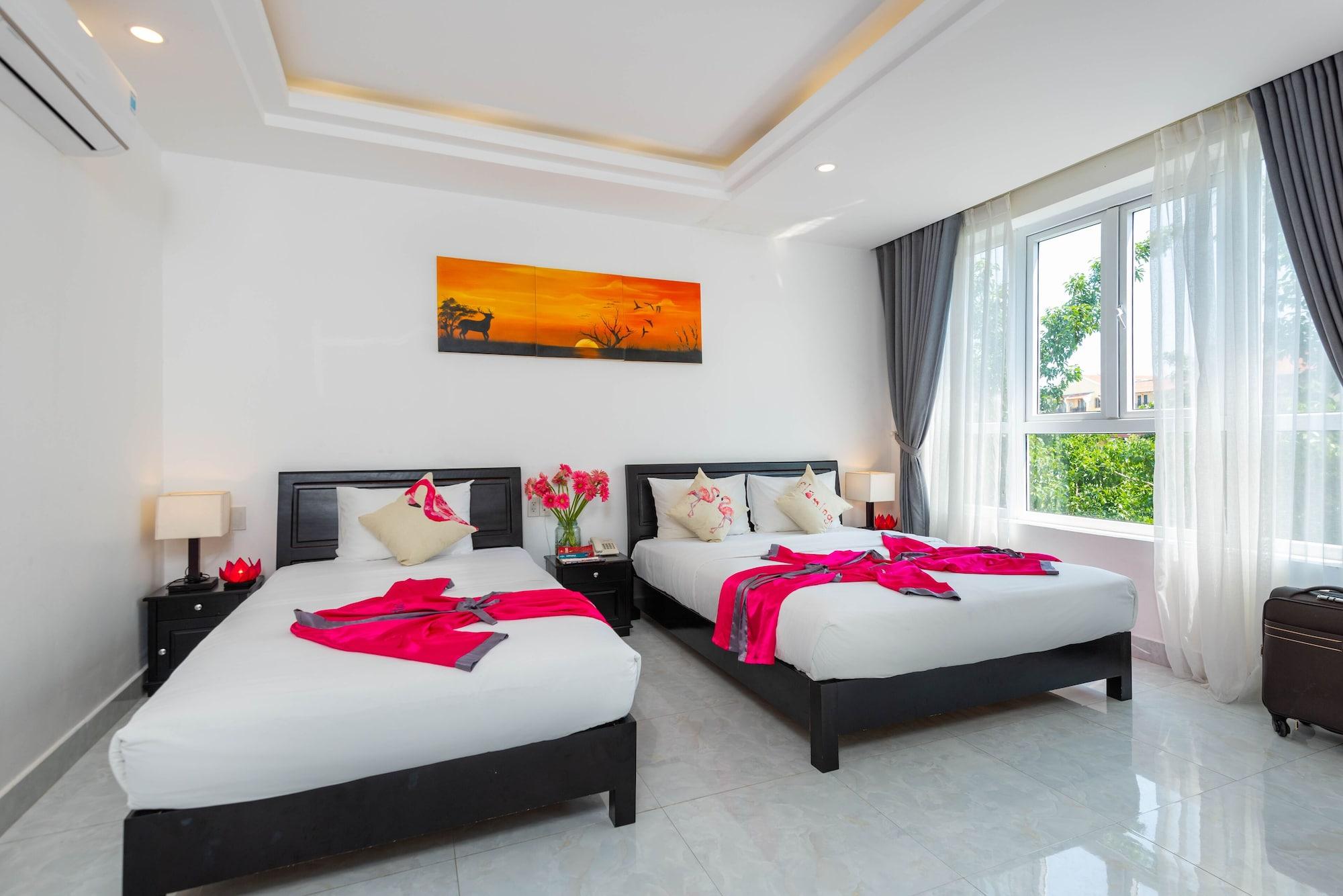 Flamingo - Big With Balcony - Close To Old Town 200m & Temple Bridge - Large Outside Pool For Sun Bathing * Хойан